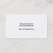 Makeup Artist Visitekaartje (Achterkant)