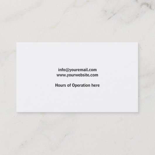 Makeup Artist Visitekaartje (Achterkant)