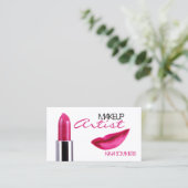 Makeup Artist Visitekaartje (Staand voorkant)