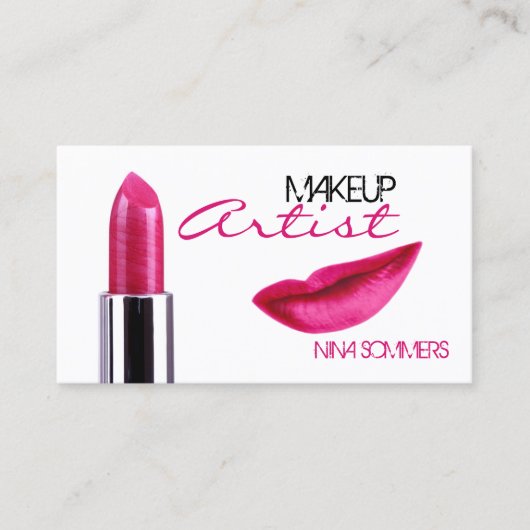 Makeup Artist Visitekaartje (Voorkant)