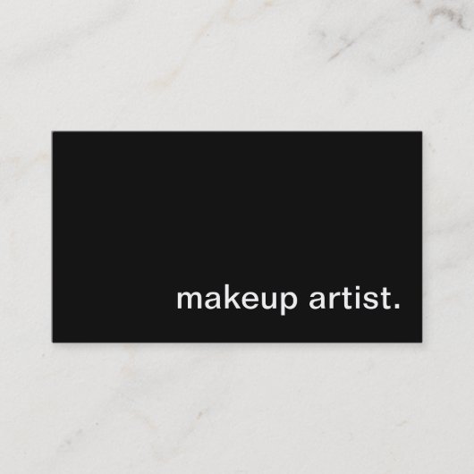 Makeup Artist Visitekaartje (Voorkant)