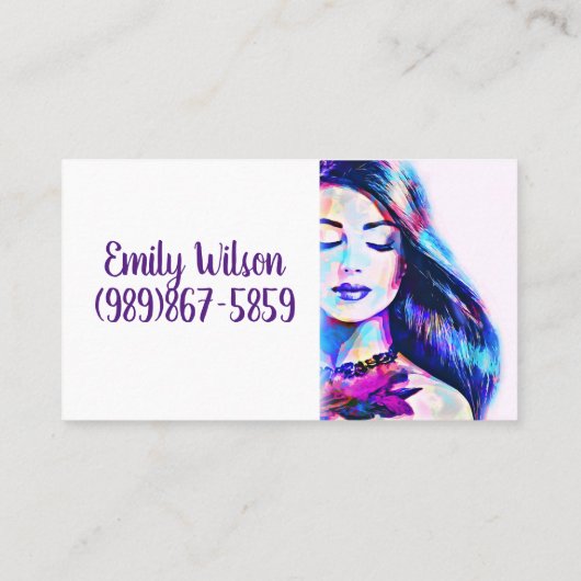 Makeup Artist Visitekaartje (Achterkant)