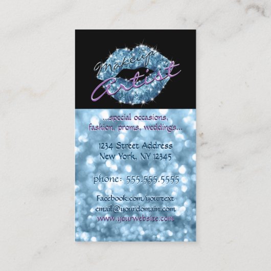 Makeup Artist Visitekaartje (Achterkant)