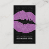 MAKEUP ARTIST VISITEKAARTJE (Achterkant)