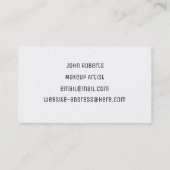 Makeup Artist Visitekaartje (Achterkant)