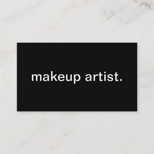 Makeup Artist Visitekaartje (Voorkant)