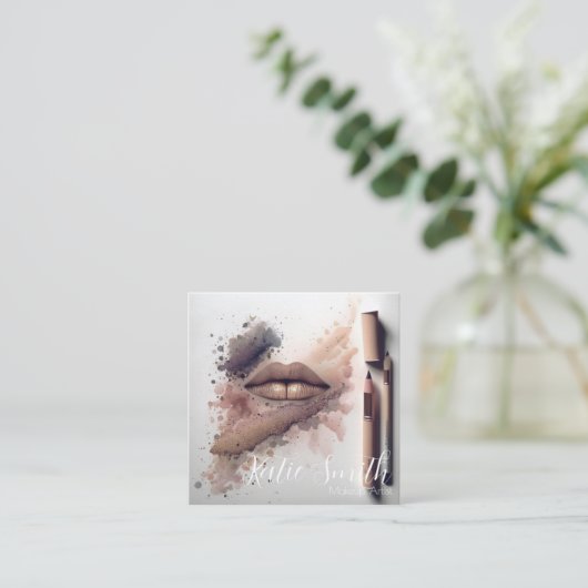 Makeup Artist Visitekaartje (Staand voorkant)