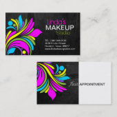 MAKEUP ARTIST VISITEKAARTJE AFSPRAKENKAARTJE (Voorkant / Achterkant)