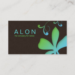 Makeup Artist Visitekaartje blauw groen