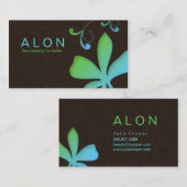 Makeup Artist Visitekaartje blauw groen (Voorkant / Achterkant)