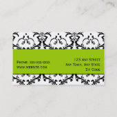 Makeup Artist Visitekaartje Damask (Achterkant)