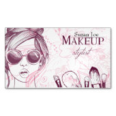 Makeup Artist Visitekaartje  Magnetisch Visitekaartje (Voorkant)