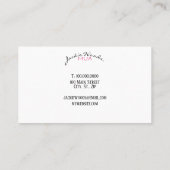 Makeup Artist Visitekaartje met Sketch Woman (Achterkant)