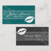 Makeup Artist Visitekaartje - Silhouette Lips (Voorkant / Achterkant)