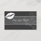 Makeup Artist Visitekaartje - Silhouette Lips (Achterkant)