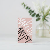 Makeup Artist Visitekaartjes (Staand voorkant)