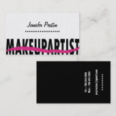 Makeup Artist Visitekaartjes (Voorkant / Achterkant)