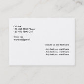 Makeup Artist Visitekaartjes (Achterkant)