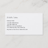 Makeup Artist Visitekaartjes (Achterkant)