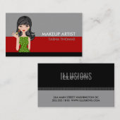 Makeup Artist Visitekaartjes (Voorkant / Achterkant)