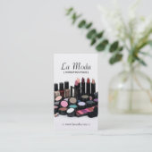 Makeup Artist Visitekaartjes Afsprakenkaartje (Staand voorkant)