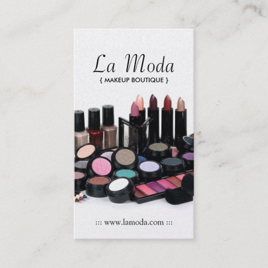 Makeup Artist Visitekaartjes Afsprakenkaartje (Voorkant)