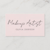 Makeup Artist Visitekaartjes | Handtekeningsscript (Voorkant)
