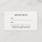 Makeup Artist Wink Eye Lashes Salon Appointment Afsprakenkaartje (Achterkant)