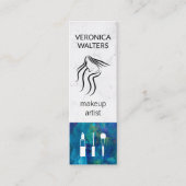 Makeup Artist | Womens Beauty | Makeup-gereedschap Mini Visitekaartje (Voorkant)