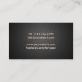 Makeup artistiek modern Roos Gold Lips Elegant Bla Visitekaartje (Achterkant)