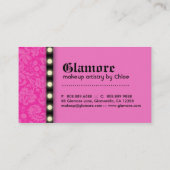 Makeup artistiek Visitekaartje LIghts roze lips (Achterkant)