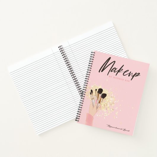Makeup artistieke afspraak logboeken of zakelijk n notitieboek (Binnen)