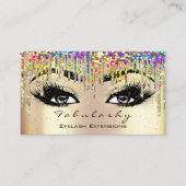 Makeup artistieke Eyebrow Lash Glitter Drift Glitt Visitekaartje (Voorkant)