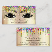 Makeup artistieke Eyebrow Lash Glitter Drift Glitt Visitekaartje (Voorkant / Achterkant)