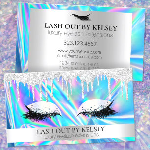 Makeup artistieke holografische Platinum Glitter D Visitekaartje