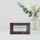 Makeup artistieke moderne Floral Pattern #3 Visitekaartje (Staand voorkant)