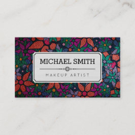 Makeup artistieke moderne  Floral Pattern #3 Visitekaartje