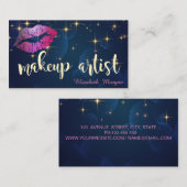Makeup artistieke moderne lips uit de galerij ster visitekaartje (Voorkant / Achterkant)