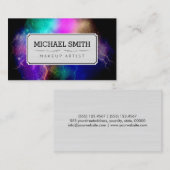 Makeup artistieke moderne melkweg #15 visitekaartje (Voorkant / Achterkant)
