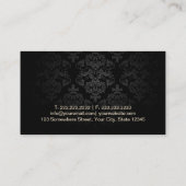 Makeup artistieke moderne Zebra Pattern Gold Strip Visitekaartje (Achterkant)