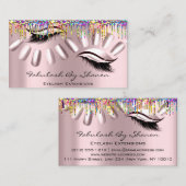 Makeup artistieke nagels Eyelash druipt regenboogR Visitekaartje (Voorkant / Achterkant)