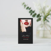 Makeup artistieke Nails Red Lips Visitekaartje (Staand voorkant)