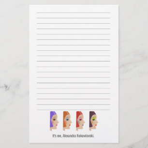 MakeUp artistieke stijllijst afbeelding Briefpapier