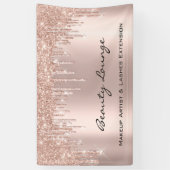 Makeup ArtistLashes Extension Hair Salon Roos Drip Spandoek (Verticaal)