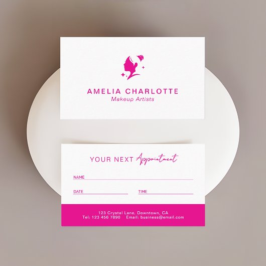 Makeup Artists Appointment Card | Cosmetologists Afsprakenkaartje