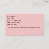 Makeup Artsist Visitekaartjes (Achterkant)