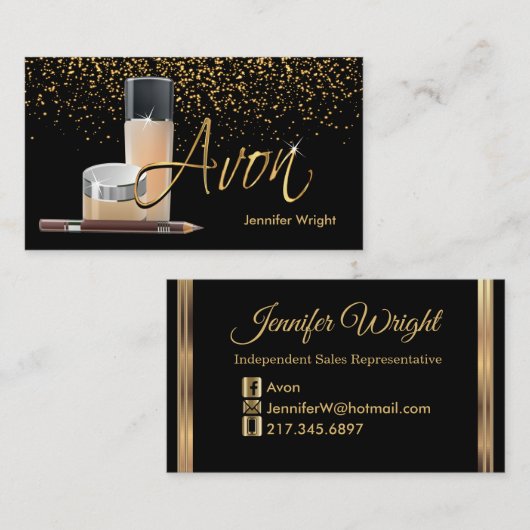 Makeup - Avon Visitekaartje (Voorkant / Achterkant)