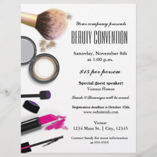 Makeup & Beauty Chic Glam Event Flyer Poster