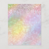 Makeup Beauty Glitter Prices Lash Holografen Flyer (Achterkant)