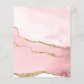 Makeup Beauty Lashes Salon Blush Pink Girly Modern Flyer (Achterkant)